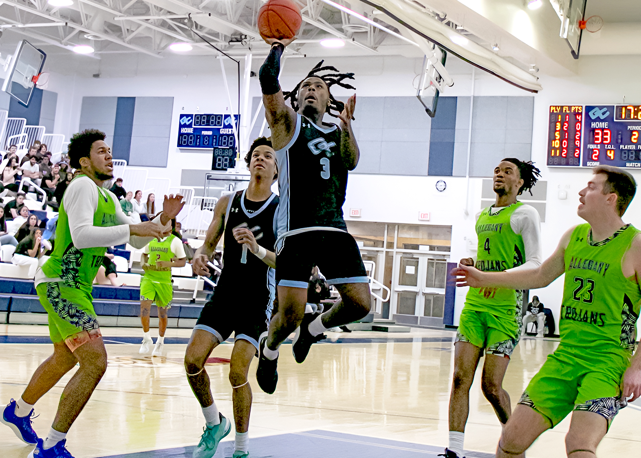 Action photo of Nasir Coleman taking it to the house! nasir